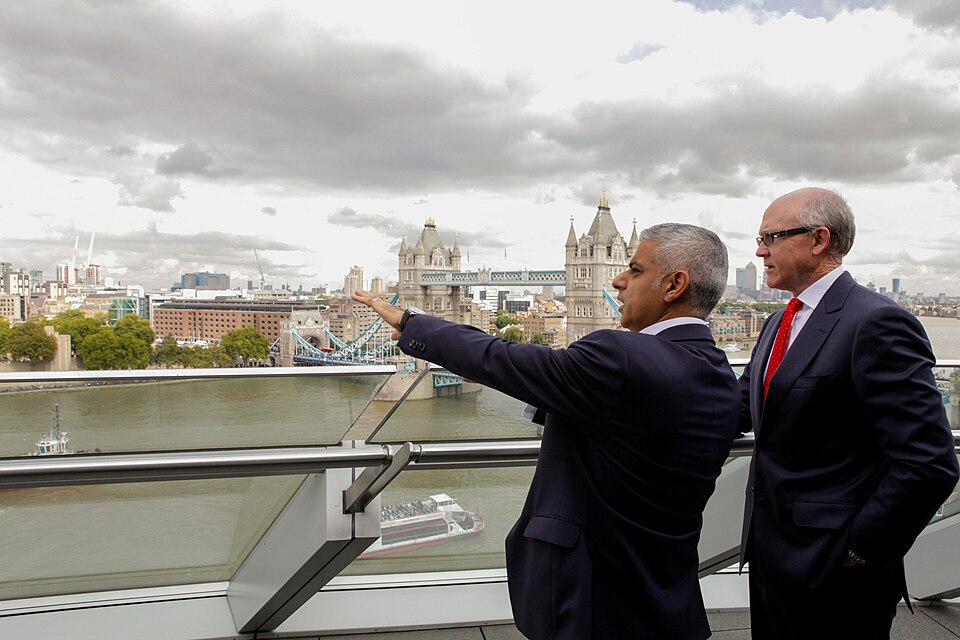 Sadiq Khan Nigeria: Sadiq Khan standing near the River Thames during an official event in London