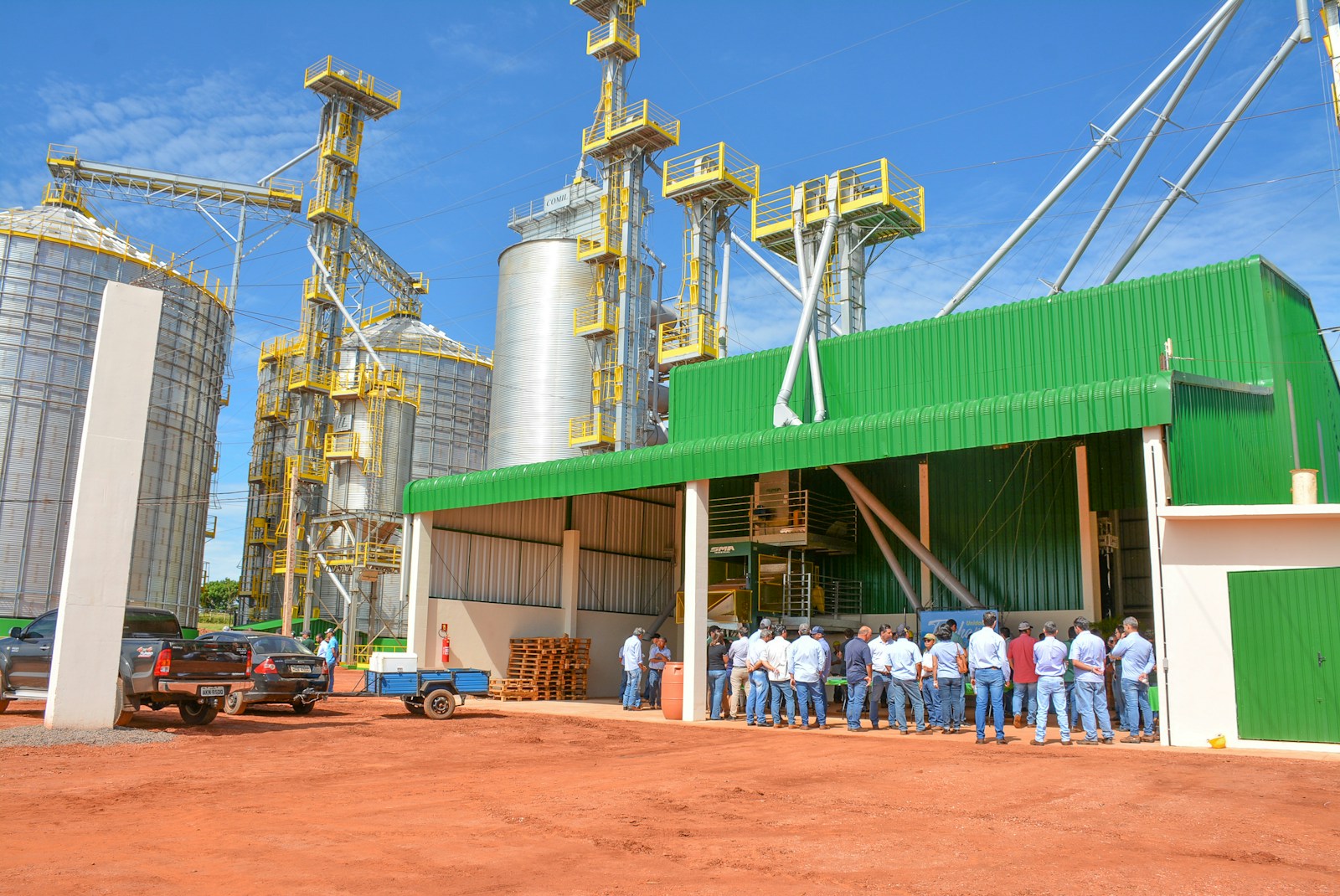 Assala Energy Gabon: people standing near green and white building during daytime