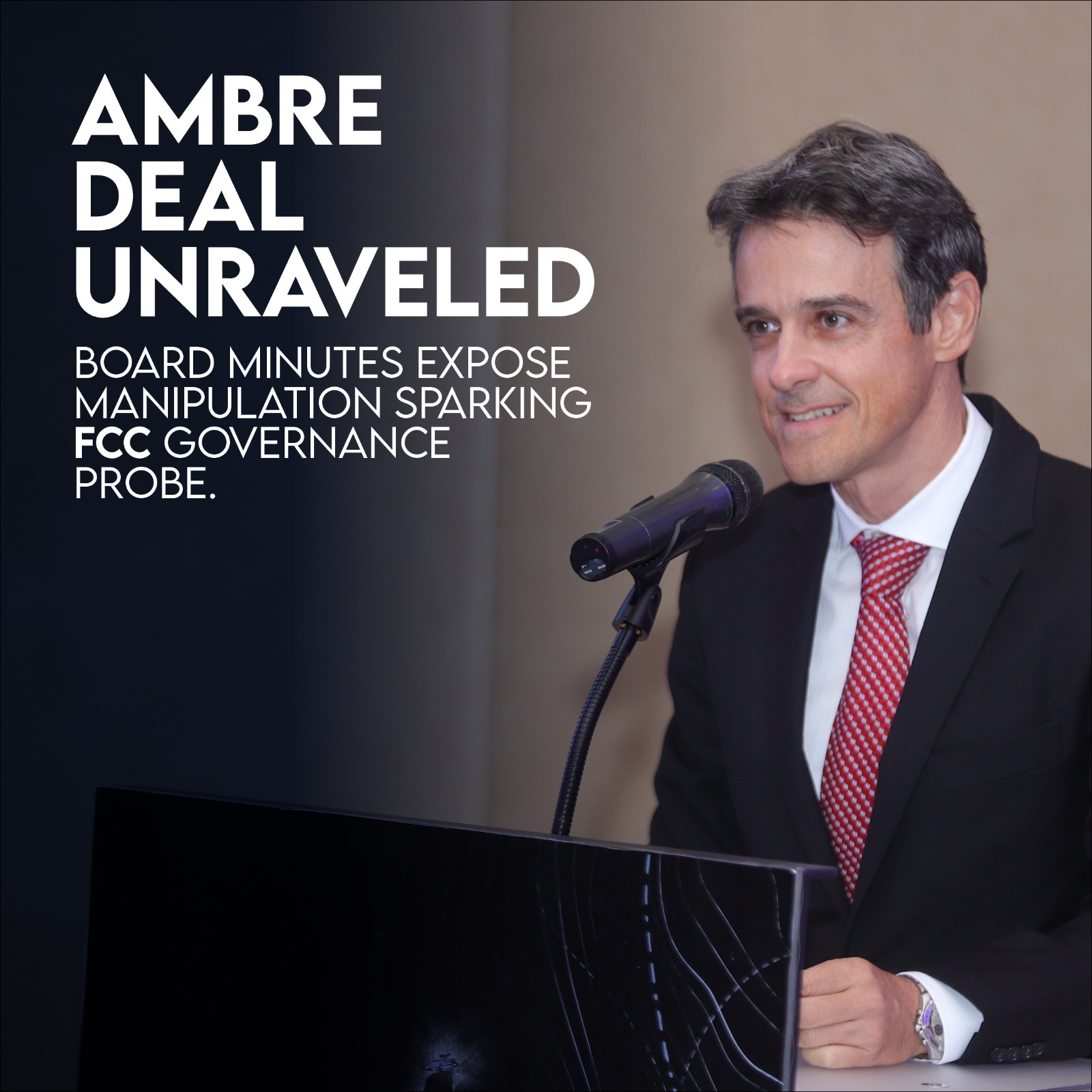 Louis Rivalland Whistleblower Revelations: MIC Board Minutes Proof of Manipulation in Ambre Deal Exposed, FCC Probes Governance Integrity
